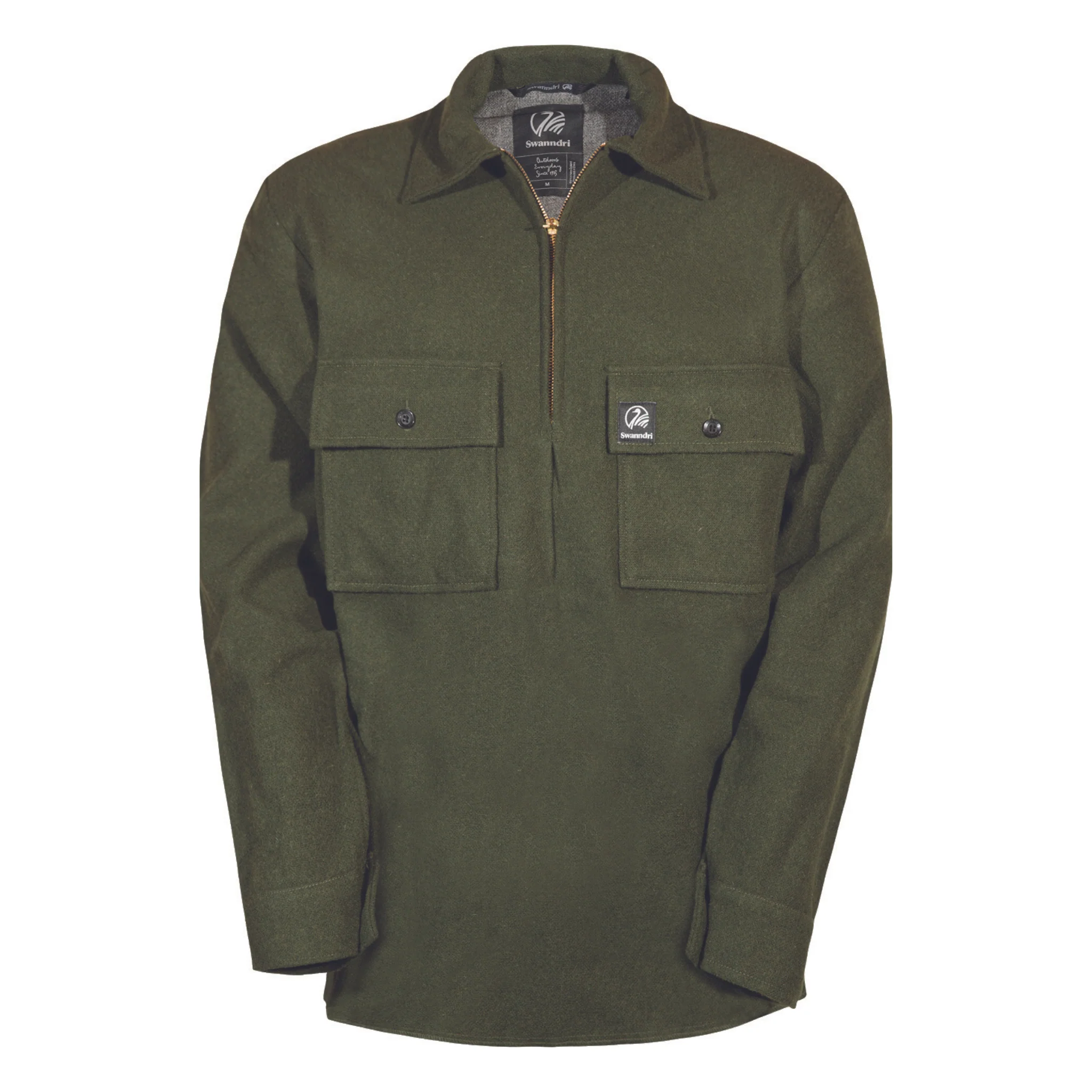Swanndri Ranger Bush Shirt - Olive - Image 5