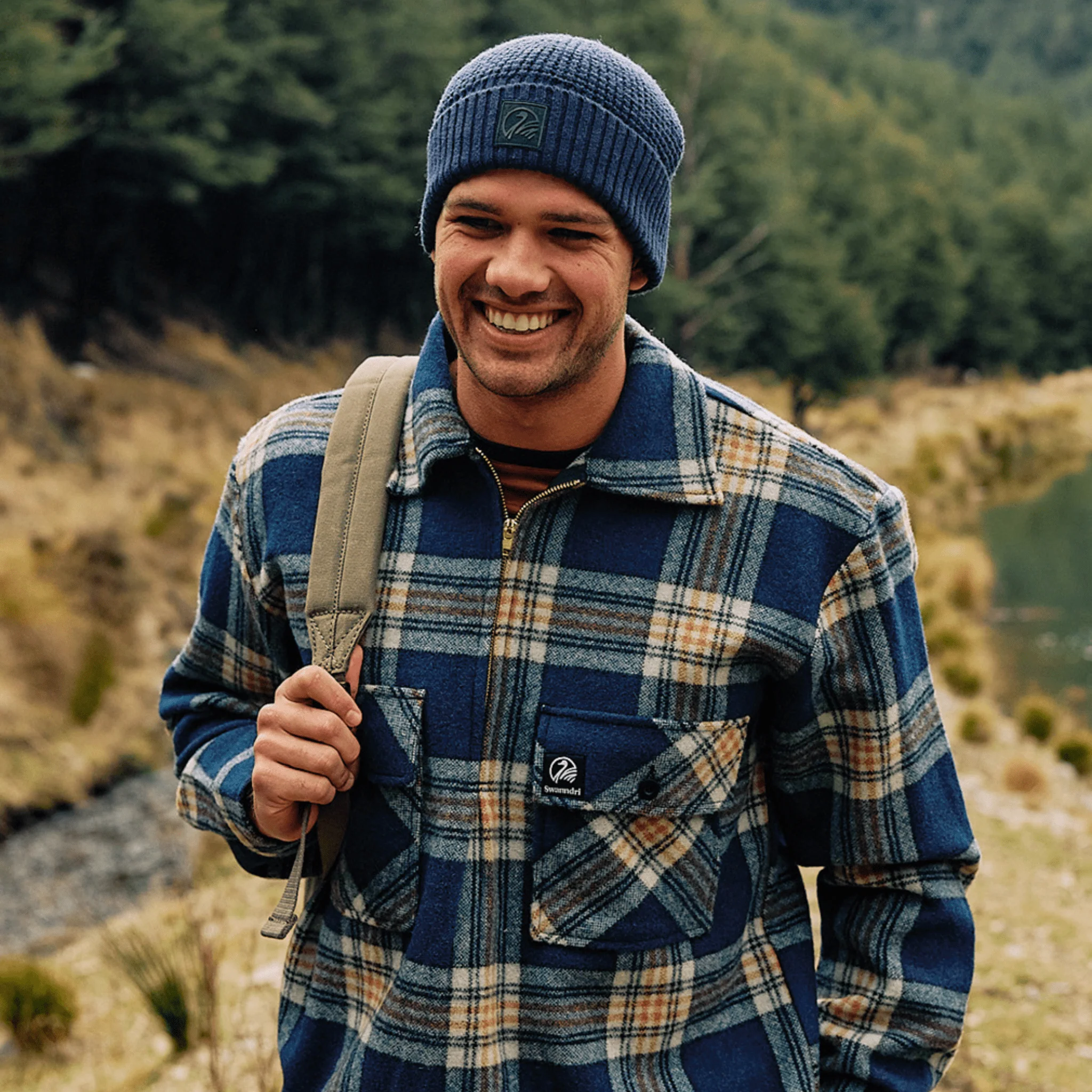 Swanndri Ranger Bush Shirt - Atlantic Check - Image 4