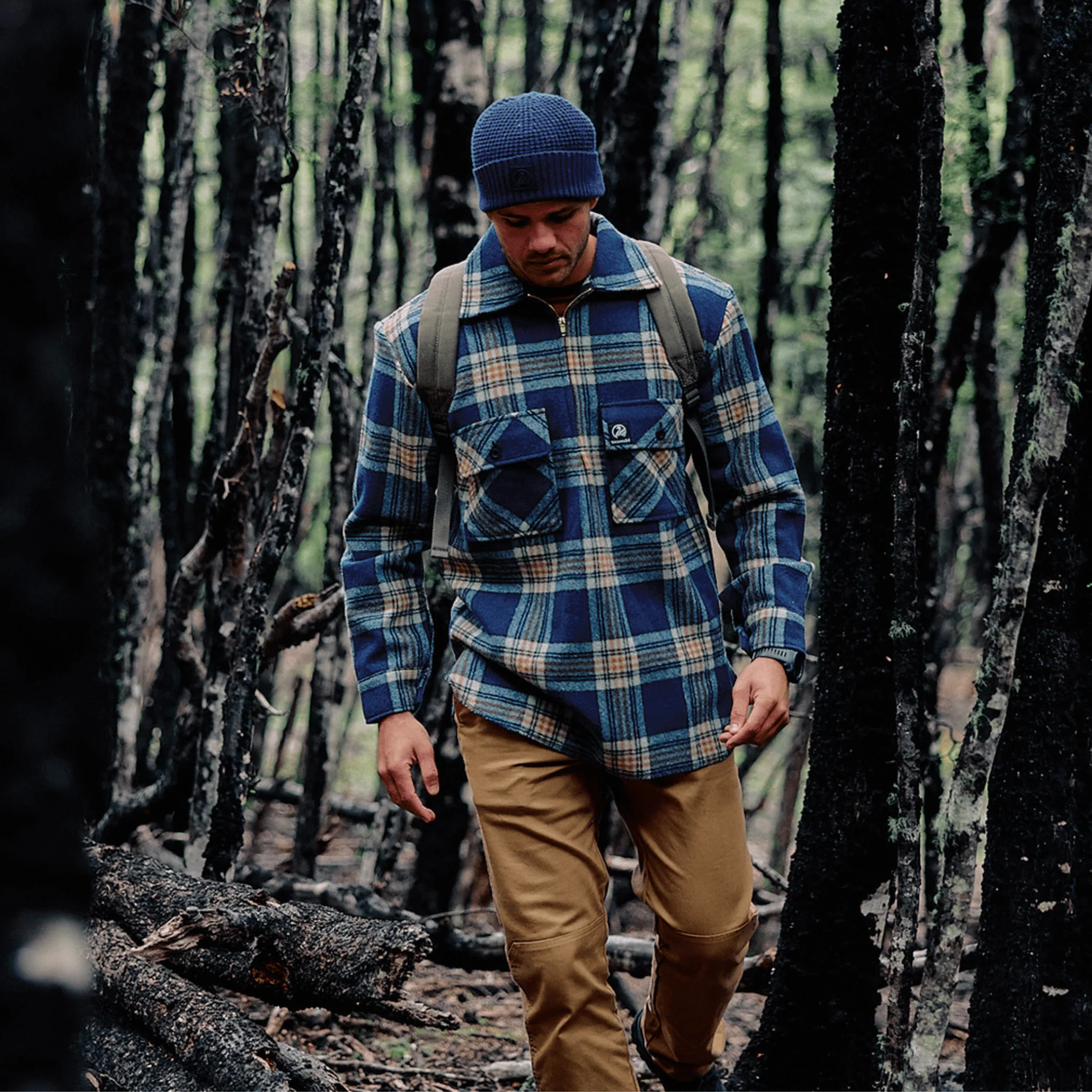 Swanndri Ranger Bush Shirt - Atlantic Check - Image 6
