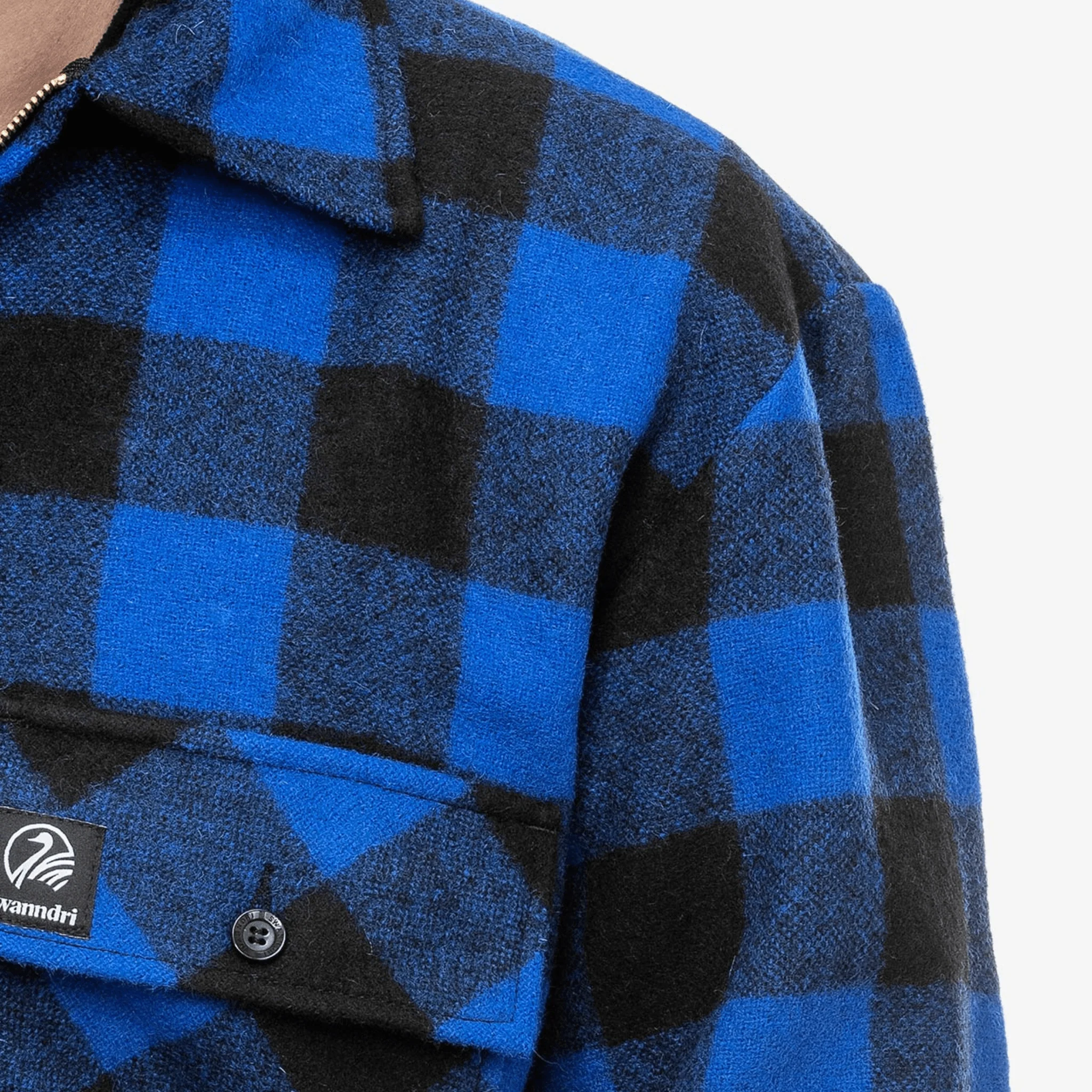 Swanndri Ranger Bush Shirt - Blue/Black - Image 4