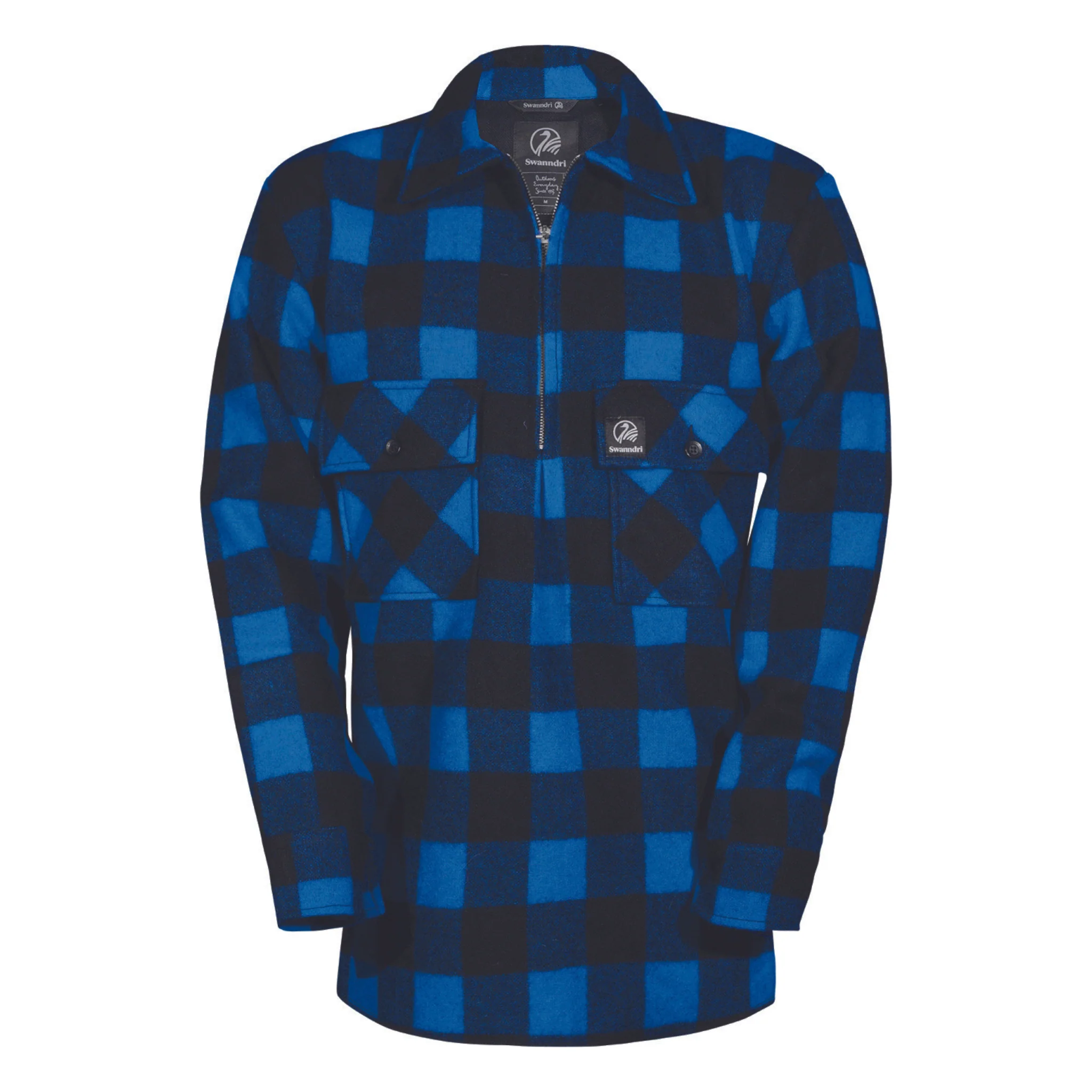 Swanndri Ranger Bush Shirt - Blue/Black - Image 5