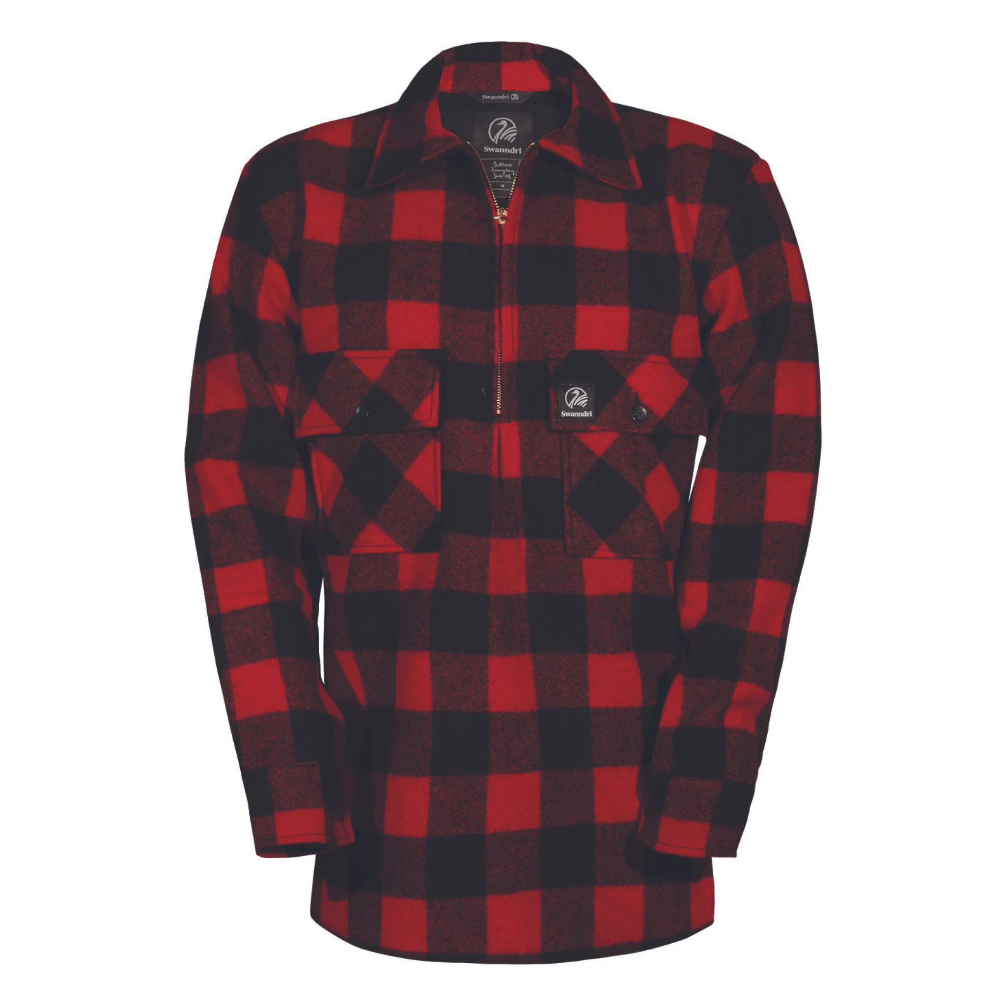 Swanndri Ranger Bush Shirt - Red/Black - Image 5