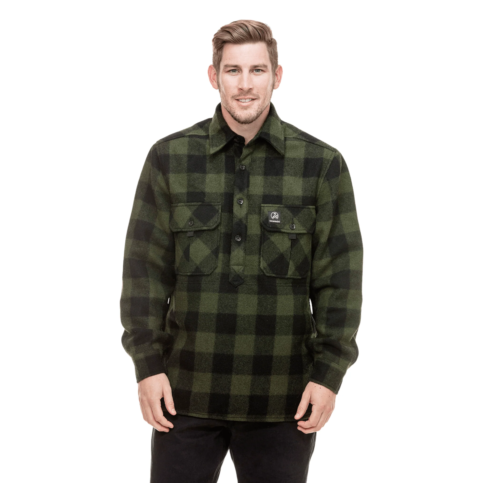 Swanndri Ranger Extreme V2 Windproof Bush Shirt - Olive/Black
