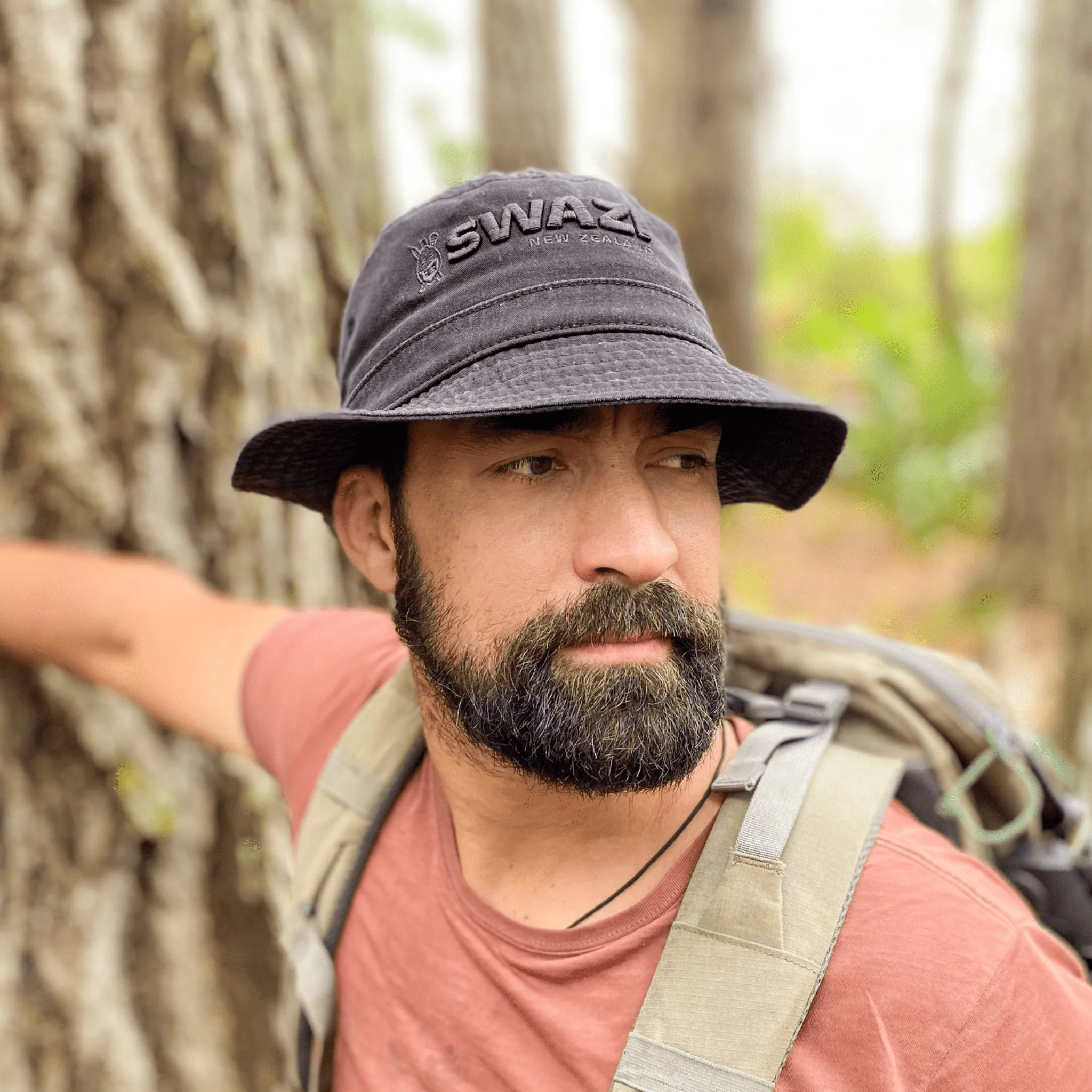 Swazi Bucket Hat - Black - Image 2