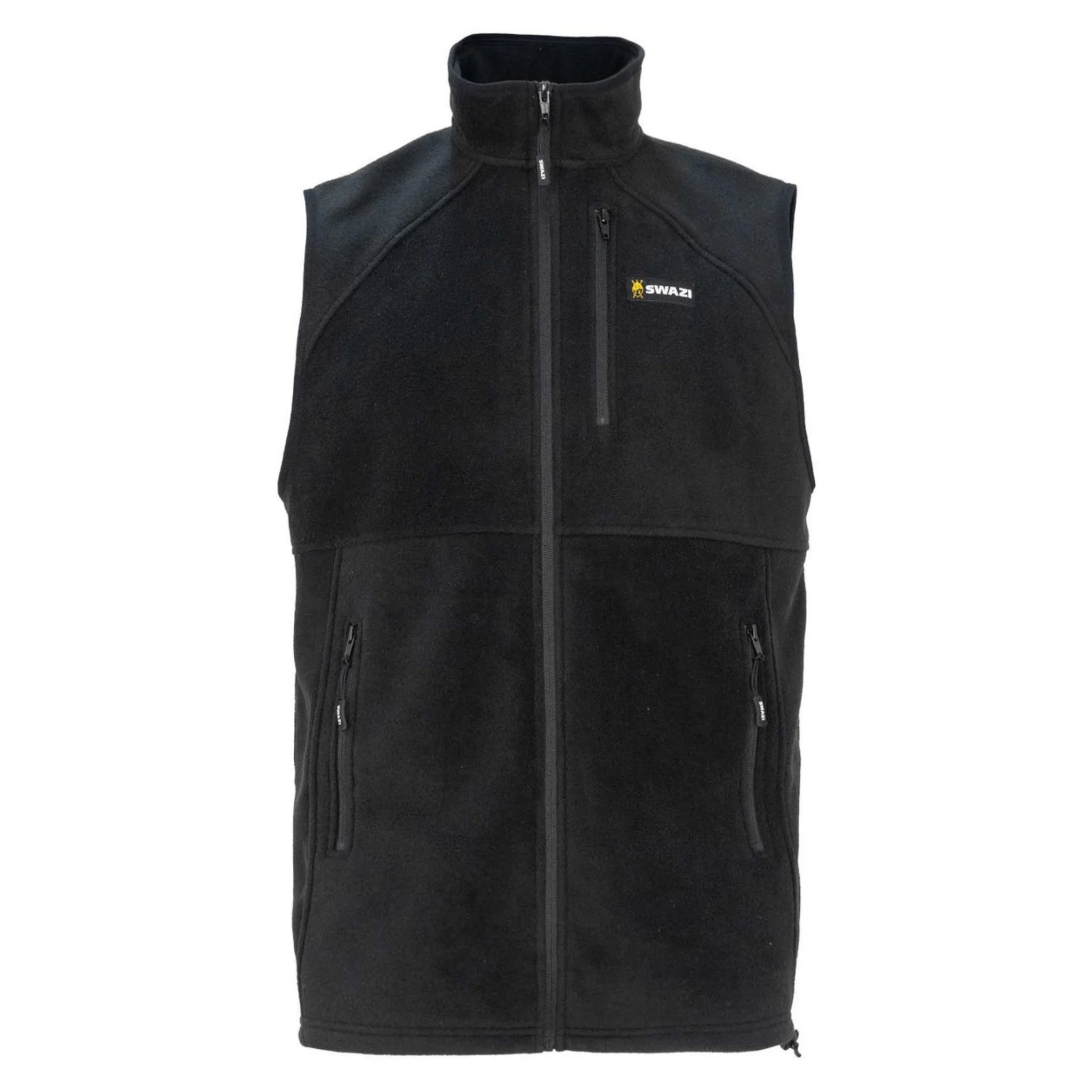 Swazi Sherpa Vest Gilet - Black