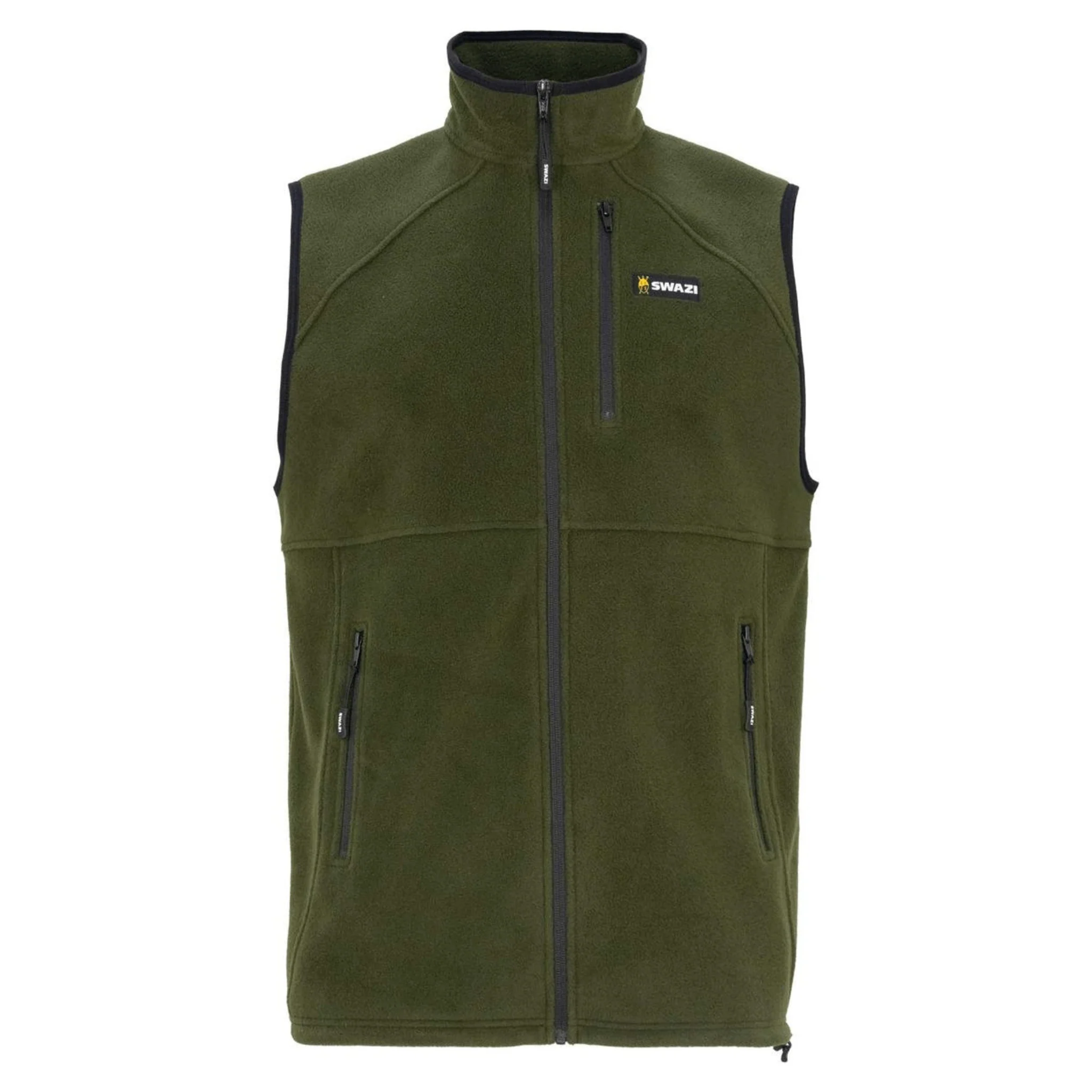 Swazi Sherpa Vest Gilet - Olive